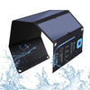 BigBlue Portable 28W SunPower Solar Panel 2 USB Ports with Digital Ammeter