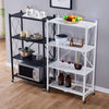 EKKIO Foldable Storage Shelf 4 Tier (White)