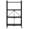 EKKIO Foldable Storage Shelf 4 Tier (Black)