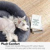 FLOOFI XL 100CM Round Pet Bed (Dark Grey)