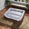 Floofi Pet Bed Square XL Size (Coffee) FI-PB-287-BMR