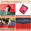 Floofi Pet Pool 120cm*30cm XL Red FI-SB-105-SG