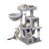 Floofi 104cm Plush Cat Condo Cat Tree Light Grey FI-CT-166-ZZ