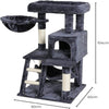 Floofi 104cm Plush Cat Condo Cat Tree Dark Grey FI-CT-168-ZZ