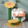 Floofi 75cm Sunflower Plush Scratching Post Cat Tree FI-CT-143-MM