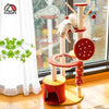 Floofi 130cm Tanghulu Plush Cat Condo Cat Tree Red Yellow FI-CT-153-MM