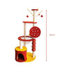 Floofi 130cm Tanghulu Plush Cat Condo Cat Tree Red Yellow FI-CT-153-MM