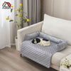 FLOOFI Pet Sofa Cover with Bolster M Size (Light Grey) FI-PSC-113-SMT