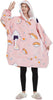 GOMINIMO Hoodie Blanket Adult (Pink Sushi）GO-HB-135-AYS