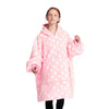 GOMINIMO Hoodie Blanket (Kids Light Pink Polka Dot) GO-HB-144-AYS