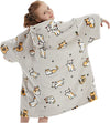 GOMINIMO Hoodie Blanket (Kids Cat Grey) GO-HB-145-AYS