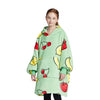 GOMINIMO Hoodie Blanket Kids Fruits Green GO-HB-123-AYS