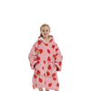 GOMINIMO Hoodie Blanket Kids Strawberry Pink HM-HB-113-AYS