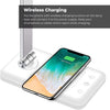 GOMINIMO LED Desk Lamp with Wireless Charger 5 Brightness Levels (White)