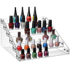 GOMINIMO Nail Polish Organizer 6 Layer Display Stand Holder (Transparent) GO-NPO-100-CS