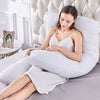 GOMINIMO Pregnancy/Maternity/Nursing Pillow with Pillowcase (White) GO-PP-101-BL