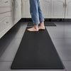 GOMINIMO PVC Kitchen Mat 2pcs Set Black GO-MT-100-DA