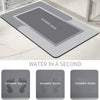 Gominimo Anti-Slip Bath Mat Diatom Rectangle 80*50cm (Grey) GO-BM-107-DA