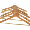 GOMINIMO Wooden Coat Hanger with Smooth Surface (50pcs) GO-WCH-100-WZJ