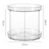 GOMINIMO 2 Tier Turntable Cabinet Organizer (Transparent) GO-TCO-100-BL