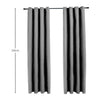 GOMINIMO Blackout Window Curtains for Thermal Insulated Room (Set of 2, W132cm x D213cm, Light Grey) GO-CNB-104-MM