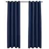 GOMINIMO Blackout Window Curtains for Thermal Insulated Room (Set of 2, W132cm x D160cm, Dark Blue) GO-CNB-102-MM