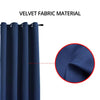 GOMINIMO Blackout Window Curtains for Thermal Insulated Room (Set of 2, W132cm x D160cm, Dark Blue) GO-CNB-102-MM