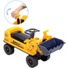 GOMINIMO Kids Ride On Bulldozer Digger Tractor Excavator Toy Car with Helmet GO-KEX-101-JBL