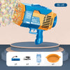 GOMINIMO 132 Holes Rechargeable Bubbles Machine Gun for Kids (Orange and Blue) GO-BMG-103-KBT