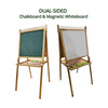 GOMINIMO Bamboo Kids Dual-Sided Art Easel with Painting and Drawing Accessories GO-KAE-100-HX