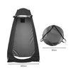 KILIROO Shower Tent with 2 window (Black)