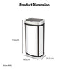 MIRAKLASS Sensor Bin 60L Mirror Oval MK-SB-100-JR