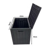 NOVEDEN Gardeon Outdoor Storage Box 118L Container Lockable (Black) NE-GSB-100-SK