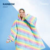 GOMINIMO Hoodie Blanket Rainbow Design HM-HB-103-AYS