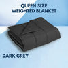 GOMINIMO Polyester Queen Size Weighted Blanket (Dark Grey 7kg) HM-WB-104-DJ