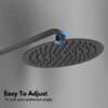 ShowerHead: Mavis: Shower head - Round 200mm - Matt Black (SH23200-MB)