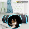 Floofi 4 Holes Cat Tunnel (Blue) - PT-CT-117-QQQ