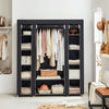 SONGMICS Non-Woven Fabric Wardrobe Bedroom Furniture Storage Black LSF03H