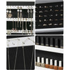 SONGMICS Lockable Jewelry Cabinet Armoire with Mirror White JJC51WT