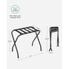 SONGMICS Steel Folding Luggage Rack 1 Pack Black