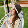 SONGMICS Hammock Hanging Chair with Cushion Gray