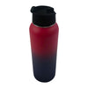 Verpeak 40oz Vacuum Insulated Water Bottle 3 Lids Straw Red Purple VP-IWB-101-HL