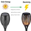 96 LED Bulbs Torch Solar Garden Outdoor Flame Dancing Flickering Light Auto Lamp