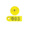 1-100 Cattle Number Ear Tag 5x2cm Set - Yellow Small Pig Sheep Livestock Label