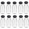 10x 1L Flint Glass Jars + Twist Finish Lids - Round Food Storage Preserving