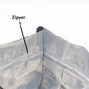 400 Resealable Mylar Stand Up Bags 29.5x22cm - Black Food Packaging Zip Pouch