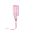 Mermade Hair Pro Waver Mini 25mm Pink 3 Barrel Styling Wand Mermaid Wave Tool