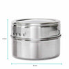 150g Magnetic Spice Jar Stainless Steel Tins - Herb Seasoning Storage Container