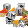 150g Magnetic Spice Jar Stainless Steel Tins - Herb Seasoning Storage Container