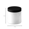 5x 200g Plastic Cosmetic Jar + Lids - Empty White Cream Container